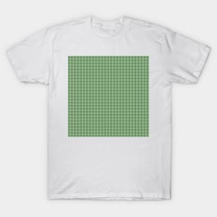 Green Tartan Christmas Pattern T-Shirt